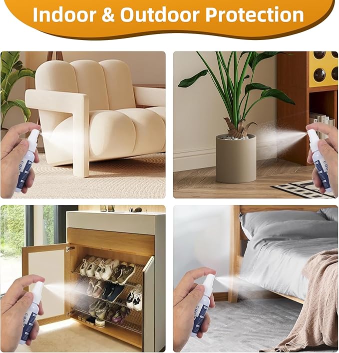 Cat Deterrent Spray 50ml: 4PCS No Scratch Spray for Cats, Cat Scratch Spray Outdoor Indoor - Cat Scratch Deterrent for Furniture, Sofas, Rugs, Curtains, Plants