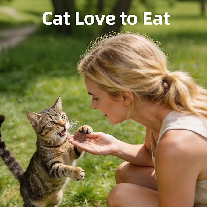 Just Try 16 OZ Daily Vitamins Cat Treats Multivitamin Boost Flavor Healthy Cat Snacks Training Biscuits Health & Energy for Cats