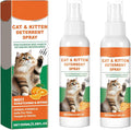 Roseye Cat Deterrent Spray for Indoor Use - Gentle & Effective Spray to Discourage Scratching & Marking, Natural Boundary Aid for Furniture & Plants, 100ML/3.38oz/2-Pack