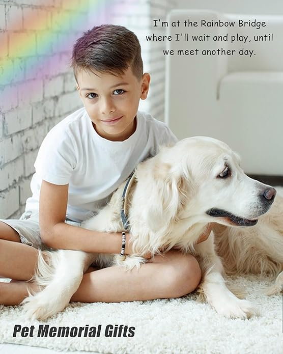 Dog Memorial Gifts for Loss of Dog, Pet Memorial Gift for Dogs, Bracelet for Women Men Who Loss of Beloved Dogs Cat Furry Friend