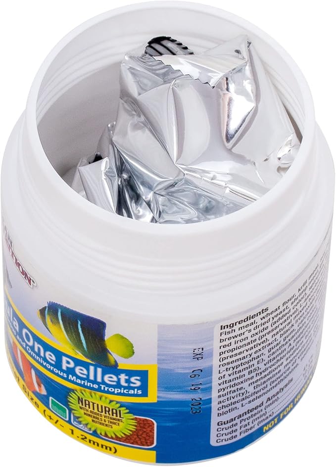 Ocean Nutrition Formula One Pellets 3.5-Ounces (100 Grams) Jar - Small Pellet Size