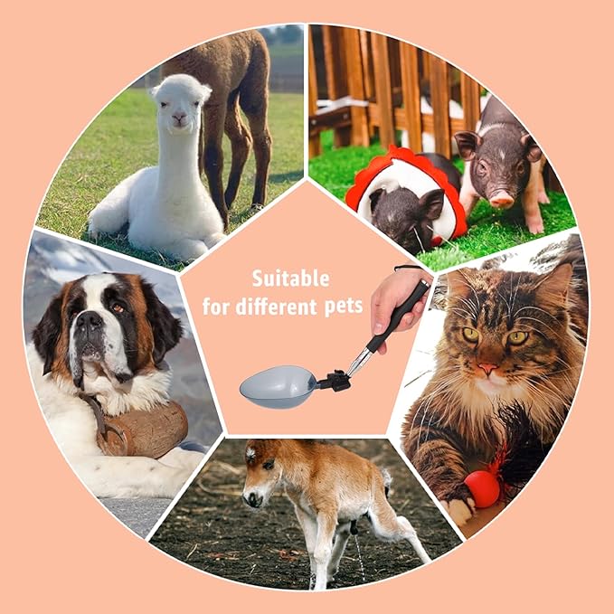 Dog Cat Urine Collector - Telescopic Urine Sample Catcher for UTI Test Kit,Dog Pee Stick for Veterinary Supplies.Dog Pregnancy Pee Test Kit(Basic Kit)