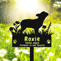 Personalized French Bulldog Memorial Dog Grave Marker, Custom Bulldog Dog Memorial Garden Stake Grave Marker, Metal Sympathy Plaque Sign Pet Loss Gift Outdoor Garden Decor Dog Grave Marker