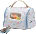 Ventilated Bird Carriers - Portable Parrot Transport Box Window, 12 Inch Travel Cage with Handle, Acrylic Aviary Case with View, Pet Carrier Style, Outdoor Backpack for Parakeet, Conure, Cockatiel