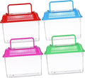 Temporary Fish Tank Handheld Plastic Tank for Goldfish and Turtles Easy to Clean