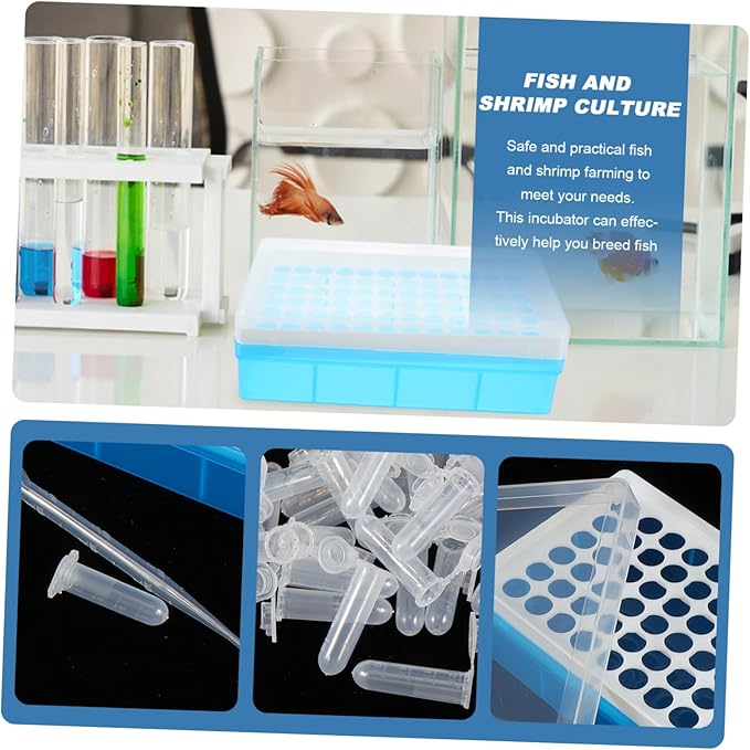 1set Aquarium Breeding Box Storage Tubes Shrimp Eggs Incubation Tool Storage Bin Dividers