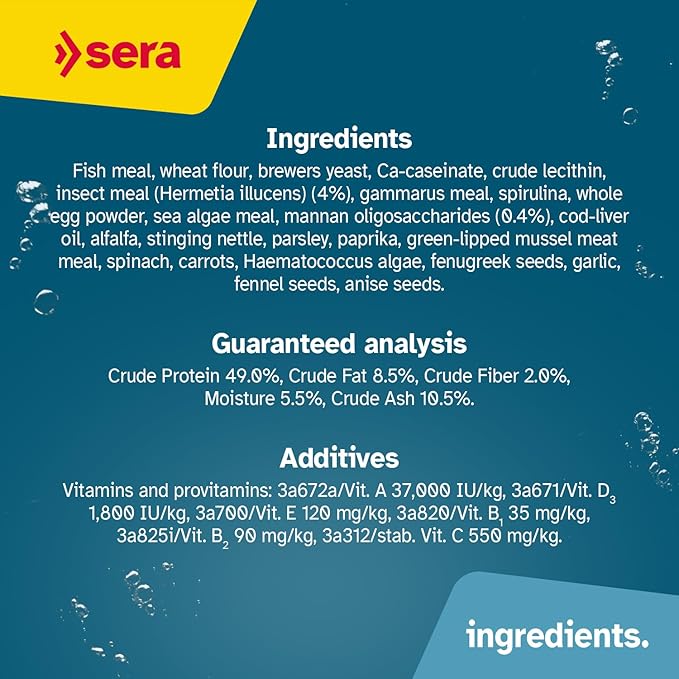 Sera Vipan Tropical Flakes 100 ml 0.7 oz (22 g) | Floating Fishfood with 4% Insect Protein & Probiotics | Aquarium Fish Food for Freshwater Aquariums