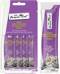 Fussie Cat Premium Tuna with Chicken in Goat Milk Puree, lickable cat Treats, 0.5oz Pouch Pack of 4