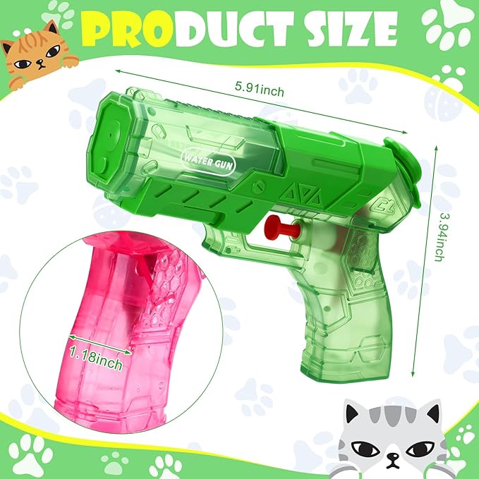 Geelin 2 Pack Squirt Spray for Cats Dogs Training Squirt for Cats Deterrent Water Spray Pistols for Dogs Pets Training(Fashion Style,Bright Colors)