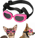 Lewondr Small Dog Decorations Sunglasses UV Protection Goggles Eye Wear Protection with Adjustable Strap Waterproof Pet Sunglasses for Dogs Pet Sun Glasses Dog Windproof Anti-Fog Glasses