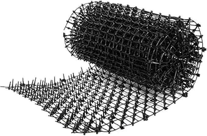 Tapix Cat Scat Mat with Spikes Digging Stopper (14 ft.) - Anti-cat Network Cat Strips, Cat Deterrent Mat for Indoor and Outdoor with 10 Staples