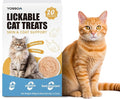 Lickable Cat Treat Snack Wet Lickable Stick Lickable Treats Dogs & Cats Omg3 Squeezable Creamy Purée Cat Snack Chicken Lickables Treat with Multivitamin pet Treats Healthy Grain-Free (20 Tubes)