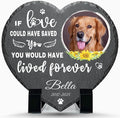 Alienc Personalized Pet Memorial Stone – Custom Dog & Cat Memorial Gifts for Loss, Outdoor Pet Grave Marker, Sympathy Keepsake for Dogs and Cats