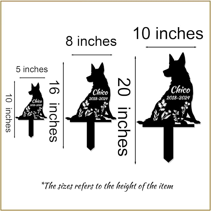 Personalized Dog Memorial Stake, Dog Grave Marker, in Memorial of Dog, Dog Loss Gift, Dog Name Sign Pet Sympathy Gift