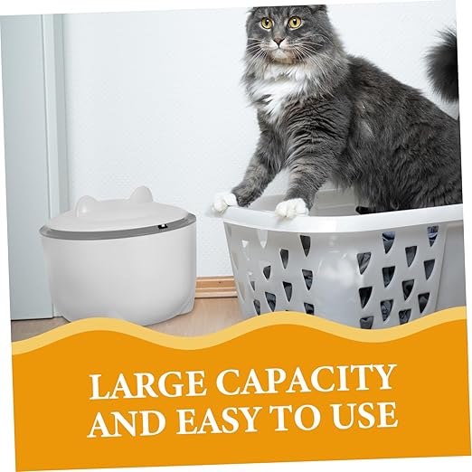 POPETPOP 1set Enclosed Cat Litter Disposal Bin Odor-Sealing Lid Large Capacity Plastic Trash Can for Cat Waste Multi-use Small Garbage Bin Includes for Easy Cleanup