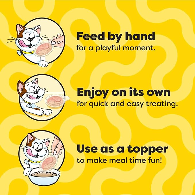 Temptations Lickable Spoons, Soft Lickable Cat Treats, Adult Wet Cat Treats, Savory Salmon and Tempting Tuna Flavor, 8 Spoons, Pack of 12 (96 Total)