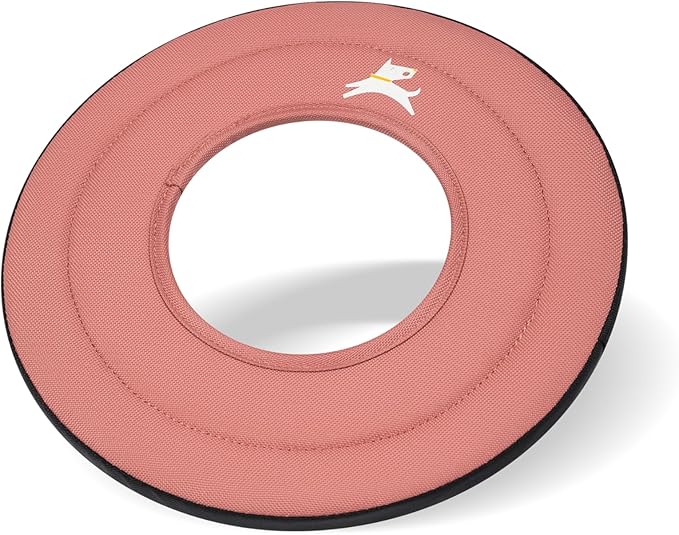 OllyDog Mini Super Flyer Dog Frisbee Toy, 9" – Durable, Lightweight & Water-Resistant Flying Disc – Soft on Teeth & Gums – Floats on Water – Outdoor Fetch Toy for Medium & Large Dogs (Desert)