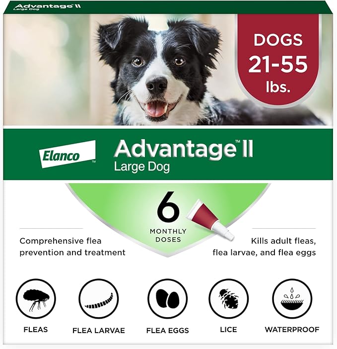 Advantage II Large Dog, 6 pack