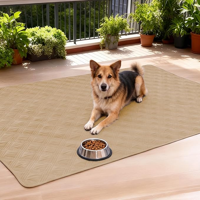 hyha Waterproof Dog Blanket, Reversible Pet Bed Blanket, Soft Sofa Couch Cover for Dogs Washable, Waterproof Pet Couch Covers for Sofa Puppy Cats Furniture Protector(82"x120", Camel/Beige)