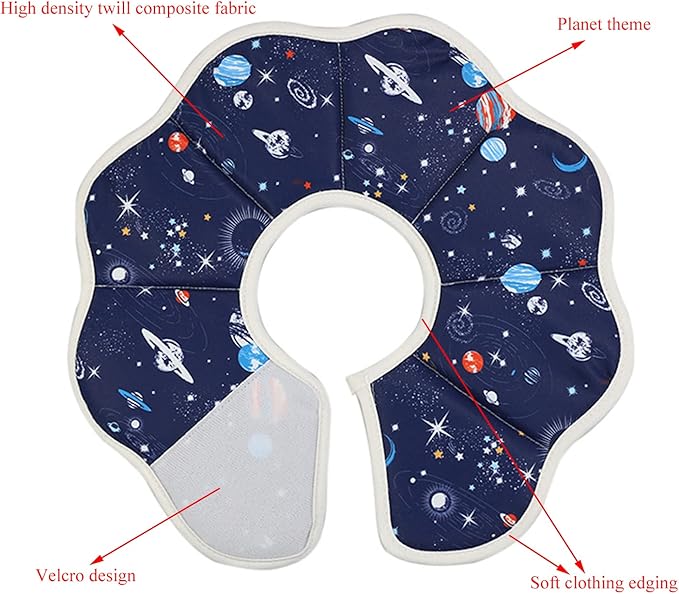 Soft Cat Cone, Adjustable Recovery Collar After Surgery to Prevent Licking Wound, Protective Cat Neck Cone, Comfortable Pet Elizabethan Collar for Cats Kittens and Puppies (L)