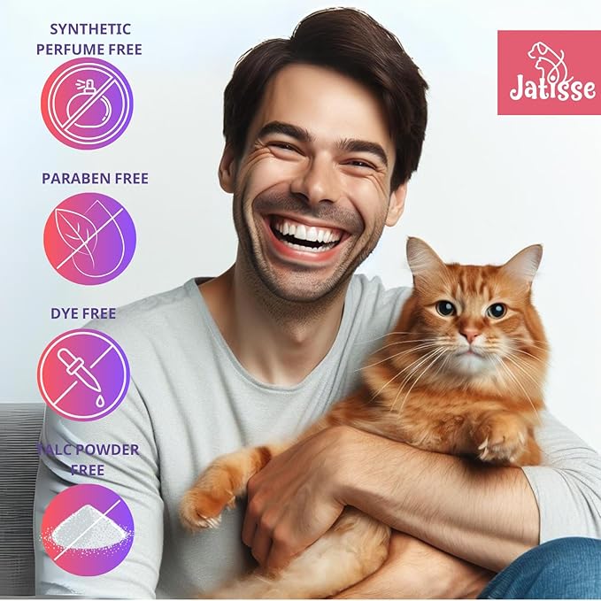 Cat Dry Shampoo Powder with Lavender and Rosemary for Cats 5.29 fl. oz| Grooming for Cat | Kitten Sensitive Skin | Cleansing and Moisturizing Perfume and Talc Free (2)
