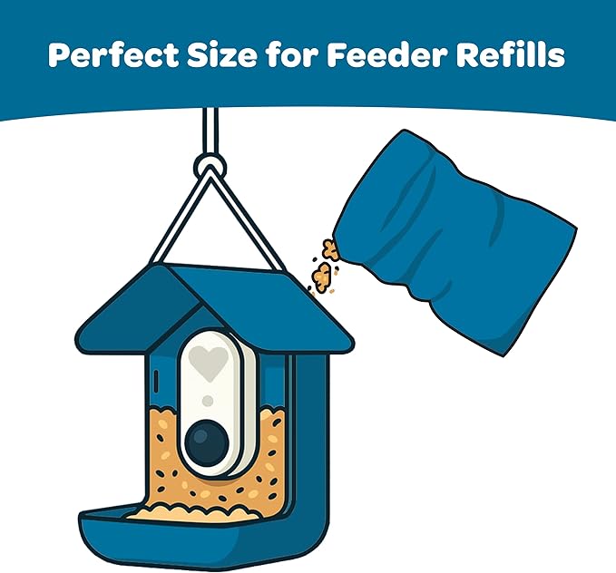 Kaytee Smart & Small Feeder Refill, Ideal Wild Bird Food for Smart Feeders, 2 Pounds, 6 Count