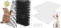 Bundle of 12 Pack Cat Scat Mat with Spikes and 12 Pack Cat Deterrent Mat Outdoor Indoor