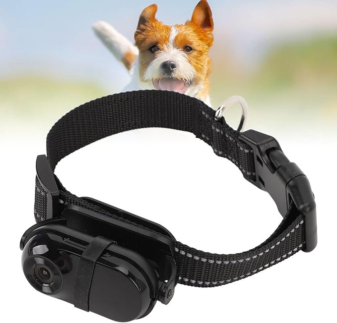 Cat Camera Collar, Pet Collar Camera with Memory Card, HD 1080P Wire Less Dog Tracker Camera Adjustable Mini Action Camera for Video Records (128GB)