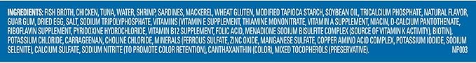 Meow Mix Tenders in Sauce Wet Cat Food,Tuna & Shrimp,2.75 Ounce Cup,(Pack of 96)