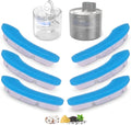 Cat Water Fountain Filter Replacement Upgrade Cat Fountain Filter Arc-Shaped Safe Washable Animal Water Fountain Filters with 4 Filtration System for HAPUP Dog Kitty Spout Cat Fountain