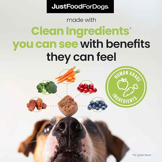 Just Food for Dogs Hip and Joint Supplement for Dogs, Human Grade Glucosamine Chondroitin Dog Supplements, Multivitamin Soft Chews, Omega 3 Oil, Superfood Blend, Plant Based Dog Vitamins - 45 Count 3