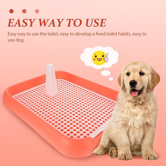 Mesh Dog Toilet Tray Indoor Puppy Potty Trainer Anti-Slip Dog Pee Tray Lightweight Durable 6.9X5.5 Inch for Easy Cleaning and Training