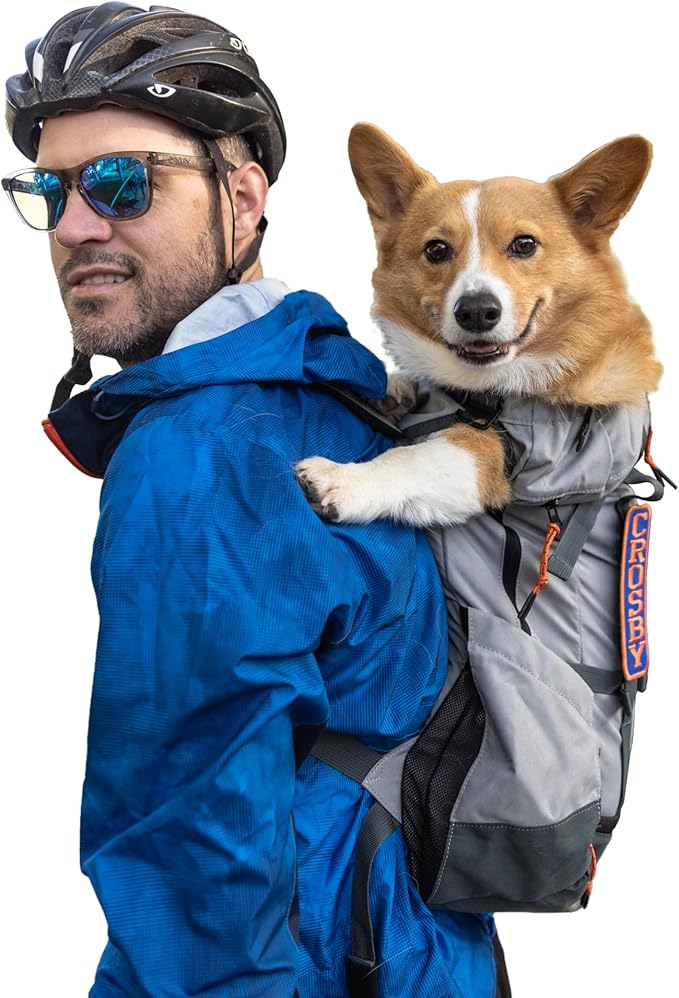 K9 Sport Sack Urban 3 - Medium, Concrete - Ideal for Dogs with 17-19” Back Length - Dual-Use, Backpack-Style Carrier + Everyday Pack