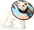 Soft Cat Cone Collar, Adjustable Cat Recovery Collar, After Surgery to Stop Licking, Waterproof & Easy to Clean, Lightweight Elizabethan Collar for Cats and Small Dogs (Stellar Wanderer, M)
