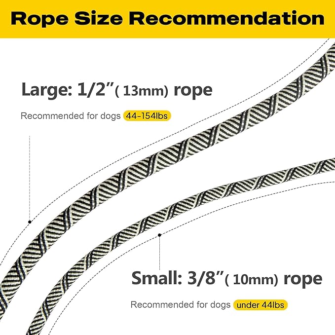 Fida Slip Leads for Dogs, 4 FT x 1/2" Dog Leash Heavy Duty Comfortable Strong Rope Lead for Large, Medium Dogs, No Pull Pet Training Leash with Highly Reflective, Grey
