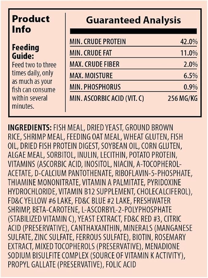 Tetra Goldfish Flakes, Nutritionally Balanced Diet For Aquarium Fish, Vitamin C Enriched Flakes, 2.2 oz