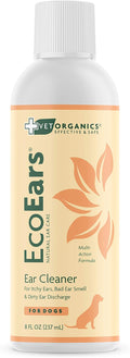 EcoEars Dog Ear Cleaner. Natural Multi-Action Formula. for Bad Discharge & Smell. Naturally Removes Foreign Matter and Cleanses The Most Difficult Ears. 100% Guaranteed