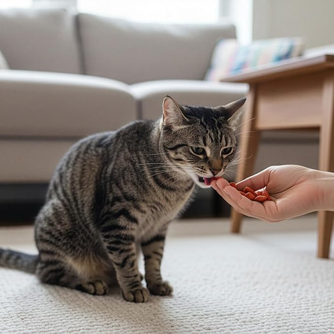 Fieldcrest Farms Nothin’ to Hide Collagen Cat Treats – Crunchy & Creamy Cat Snacks, High-Protein Healthy Treats for Skin, Coat & Joint Support, Salmon Flavor, 8 oz.
