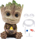 TEEMO Aquarium Groot Air Bubbler Decorations, Air Bubbler Resin Brown Decorations for Fish Tank.