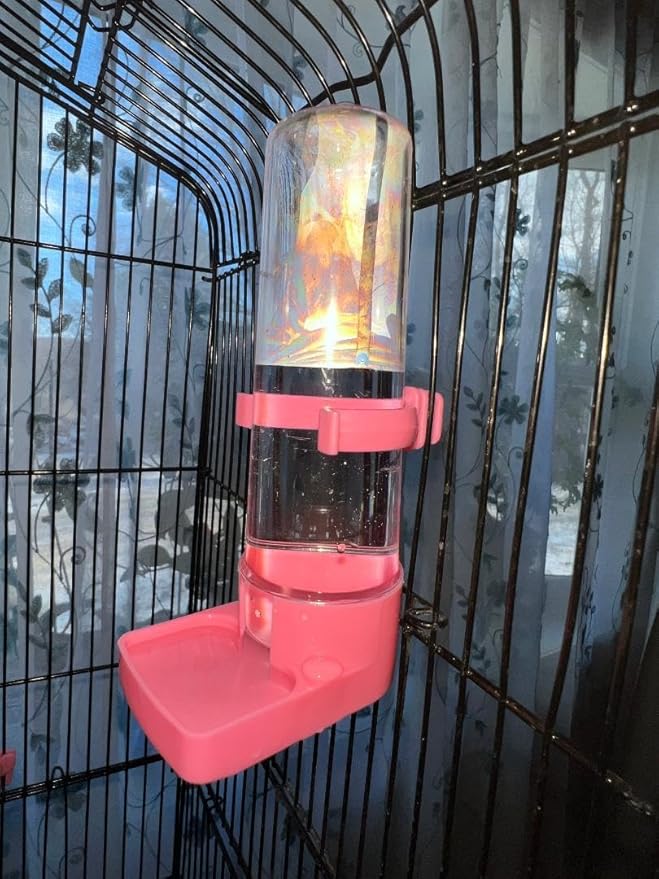 3 Pcs Bird Automatic Water Feeder Parakeet Budgie Aviary 4 oz 100 ml Tube Feeders Gravity Food Dispensers Set of 3 Parrot, Parrotlet, Small Pets Durable, Reusable, Bird Cage Feeders