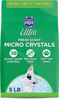 Ultra Fresh Scented Micro Crystals Premium Cat Litter - 99.9% Dust Free, Soft on Paws - 5 Lbs.