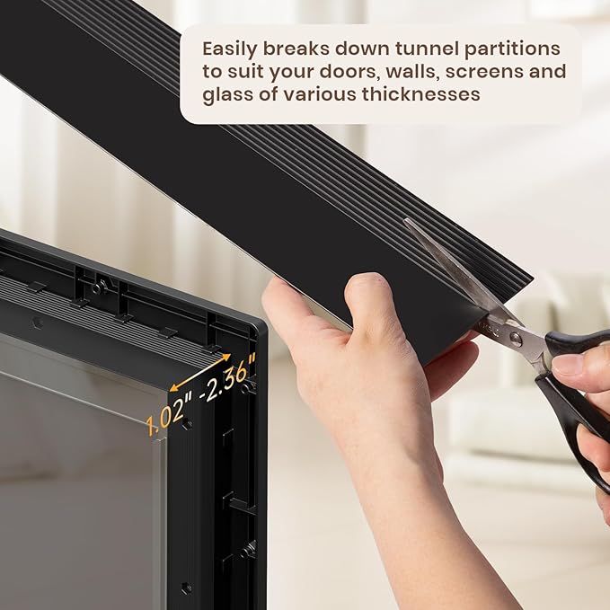 3-Flap Dog Door, Doggy Doggie Door, Cat Door for Install in Interior and Exterior Doors or Wall, Insulation Layer, 2 Magnetic Flaps, Closing Panel, Never Rust, for Pets Up to 45lb (Medium)