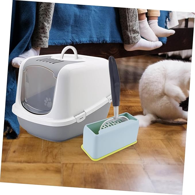 DECHOUS 2Pcs Cat Litter Scoop Holder Convenient Plastic Stand for Litter Scooper Durable Storage for Cat Waste Keeps Floors and Organized
