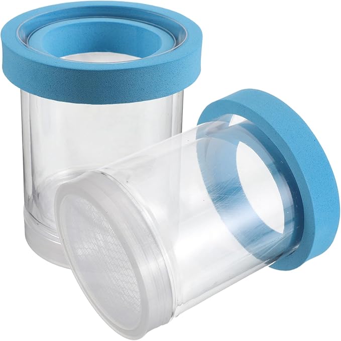 2pcs Aquarium Fish Breeder Box Floating Acrylic Isolation Hatchery Incubator with Suction Cups for Guppy Fry and Small Fish Breeding Tank Separation