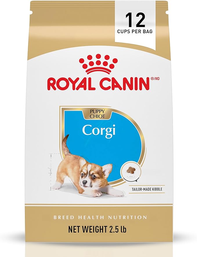 Royal Canin Corgi Puppy Dry Dog Food, Kibble for Corgis 2 to 12 Months, Supports Digestion and Bone and Joint Support 2.5 lb Bag
