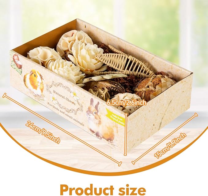 Large Style Bird Toys Box Bird Foraging Shredding Toy Box Parrot Foraging Shredding Toys Box Chewing Toy Birdcage Accessories for Conures Caiques Cockatiel Budgies Parakeet and Small to Medium Birds