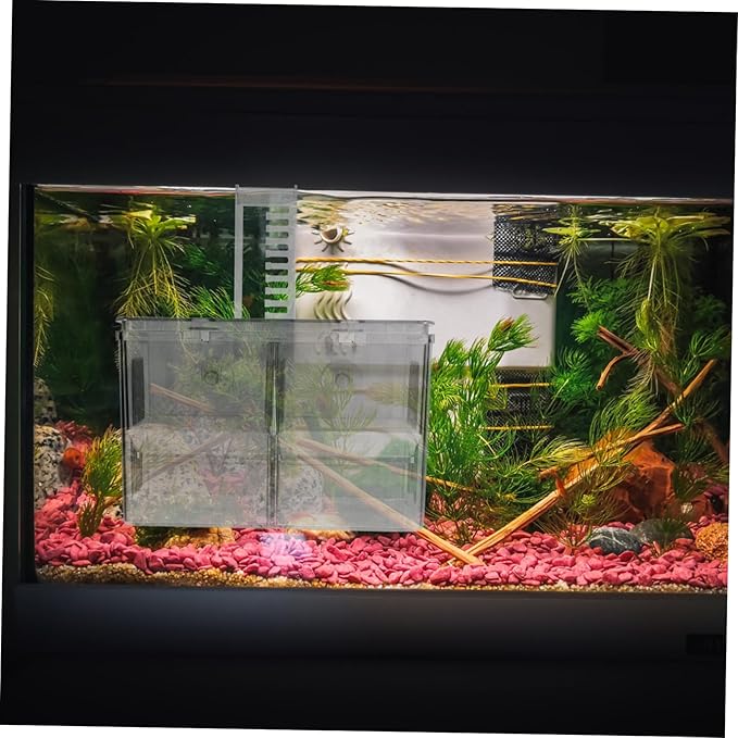 TOYANDONA Aquarium Breeding Isolation Box Hanging Fish Hatchery Cup Transparent Fish Fry Breeder Box for Safe Hatching Lightweight and Portable Design