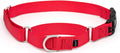 PetSafe Martingale Collar with Quick-Snap Buckle - Adjustable No-Slip Quick Release Dog Collar - Everyday Wear No-Pull Training Aid - 1" Wide - Large - Red
