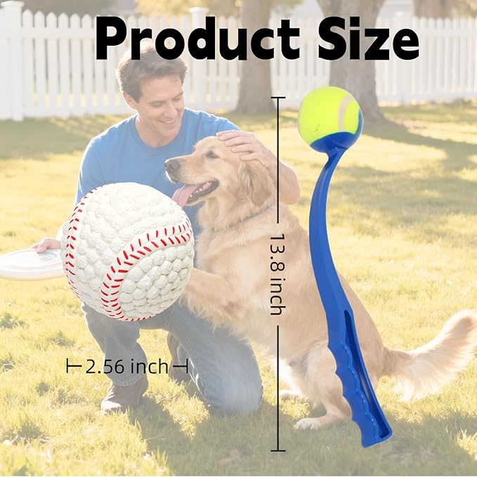 Dog Ball Thrower Launcher, Tennis Ball Launcher, Dog Ball Thrower Launcher and 2 Balls