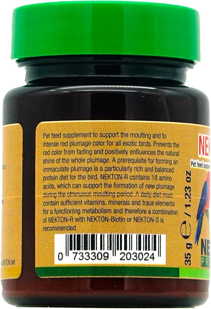Nekton-R Enhances Red Color in Birds, 35gm